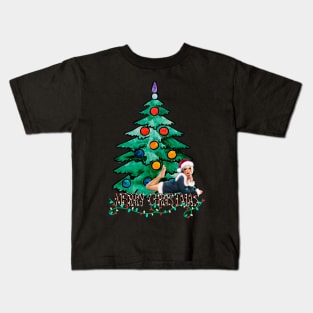 Merry Christmas tree girl Kids T-Shirt